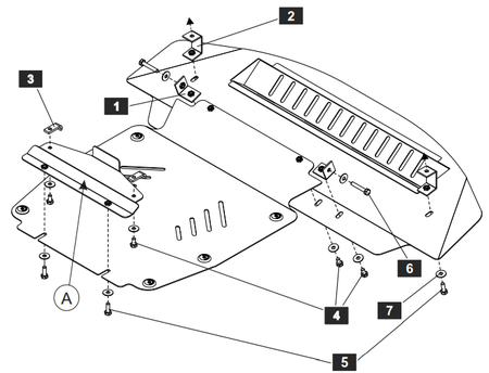 Защита двигателя Шериф 02.1020 для AUDI Q 7 06-